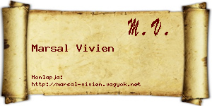 Marsal Vivien névjegykártya
